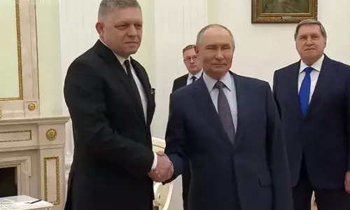 Putin ने मॉस्को यात्रा के दौरान स्लोवाक प्रधानमंत्री फिको से बातचीत की