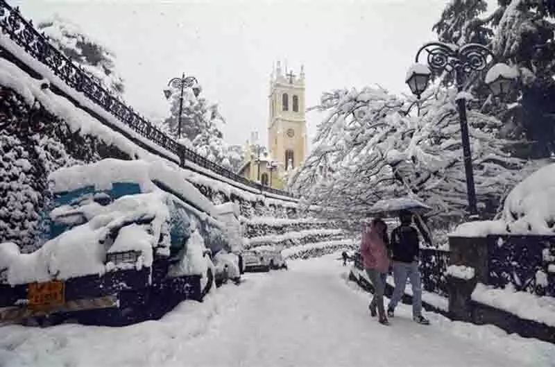 Shimla में आज से बर्फबारी के आसार, व्हाइट क्रिसमस की संभावना