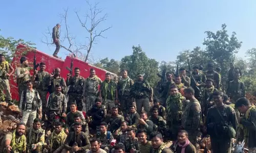 बीजापुर में विशालकाय नक्सल स्मारक ध्वस्त किए गए