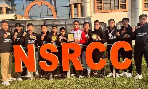 Nagaland : स्ट्राइक-फिट अकादमी नागालैंड ने राष्ट्रीय मुएथाई चैंपियनशिप में 9 पदक जीते Nagaland : स्ट्राइक-फिट अकादमी नागालैंड ने राष्ट्रीय मुएथाई चैंपियनशिप में 9 पदक जीते