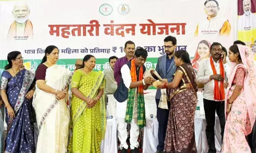महतारी वंदन योजना की महिलाओं को मिला “विष्णु की पाती“ का उपहार