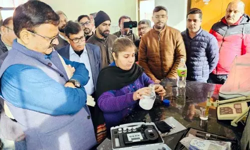 Rana ने बोरिया जल निस्पंदन संयंत्र का निरीक्षण किया Rana ने बोरिया जल निस्पंदन संयंत्र का निरीक्षण किया