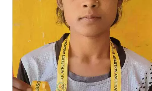 राज्यस्तरीय दो किलोमीटर क्रास कंट्री रेस प्रतियोगिता में Sarita Nishad ने जीता गोल्ड मेडल