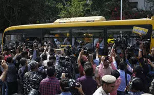 गृह मंत्री अमित शाह के बयान के विरोध में बसपा का विरोध-प्रदर्शन, सुरक्षा के पुख्ता इंतजाम