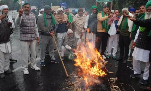 Haryana : किसानों ने दल्लेवाल के समर्थन में जलाया पुतला Haryana : किसानों ने दल्लेवाल के समर्थन में जलाया पुतला