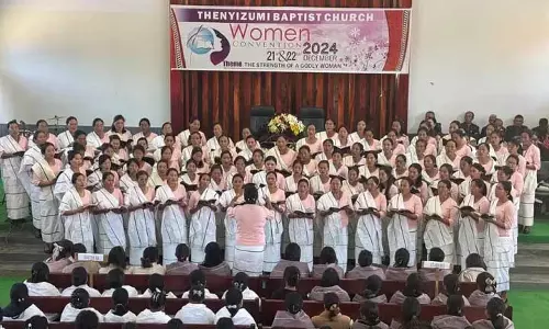 Nagaland : थेनीज़ू बैपटिस्ट चर्च में महिला सम्मेलन का आयोजन Nagaland : थेनीज़ू बैपटिस्ट चर्च में महिला सम्मेलन का आयोजन
