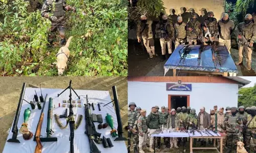Manipur में भारतीय सेना ने 25 हथियार और गोला-बारूद बरामद किए