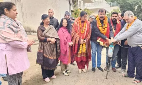 अरविंद ने Jammu में 84 लाख रुपये की लागत से सीवरेज निर्माण कार्य का शुभारंभ किया