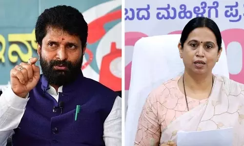 कर्नाटक के मंत्री लक्ष्मी हेब्बलकर द्वारा भाजपा MLC MLCके खिलाफ की कर्नाटक के मंत्री लक्ष्मी हेब्बलकर द्वारा भाजपा MLC MLCके खिलाफ की