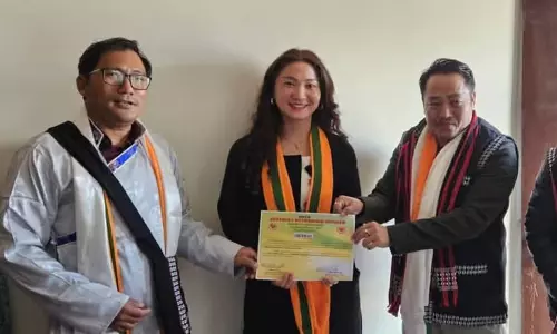 Arunachal : शि योमी जिले में पहली महिला भाजपा अध्यक्ष चुनी गई याकेन पुजेन
