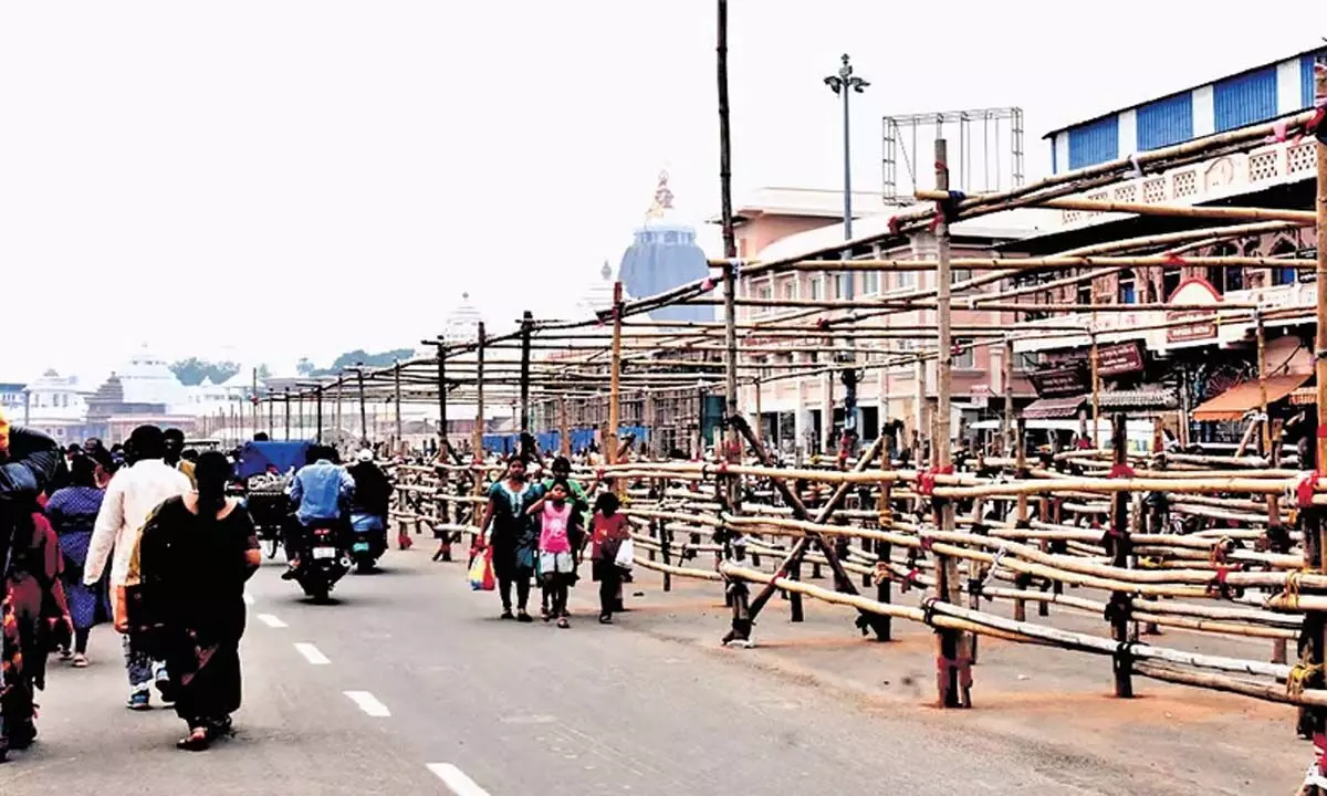 Odisha: पुरी श्रीजगन्नाथ मंदिर में दर्शन के लिए धाडी प्रणाली का परीक्षण करेगा