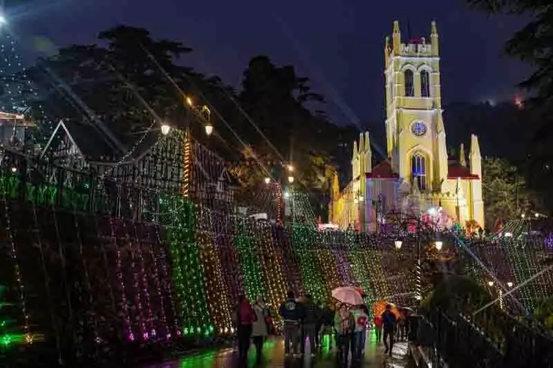 Shimla: क्रिसमस का उत्साह फीका, क्राइस्ट चर्च में मध्य रात्रि की प्रार्थना रद्द