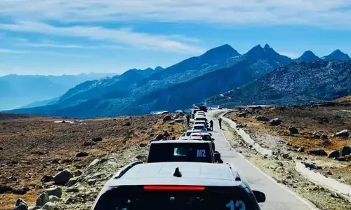 Arunachal प्रदेश के तवांग में जीप ट्रेल अभियान का आयोजन किया