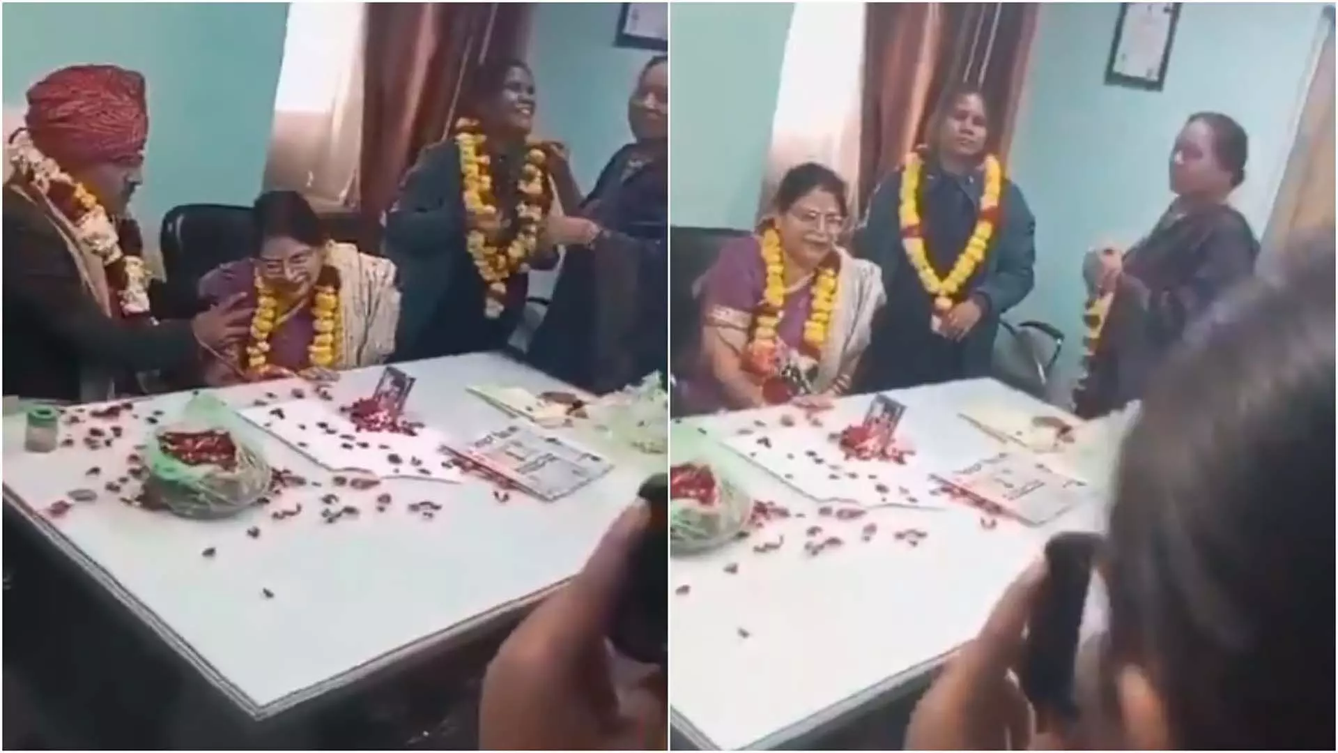 पति की रिटायरमेंट पार्टी में पत्नी की मौत, दिल दहलाने वाला VIDEO आया सामने