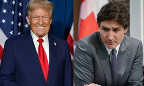 Trump ने कनाडा के गवर्नर जस्टिन ट्रूडो को क्रिसमस की शुभकामनाएं दीं