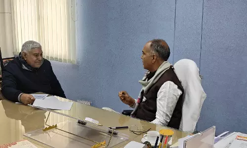 Bikaner: जलदाय मंत्री से मिले विधायक सारस्वत