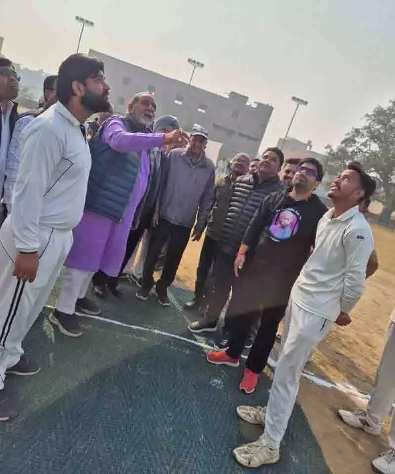 नैशों से दूर, खेलों की और अभियान के तहत Cricket टूर्नामेंट शुरू