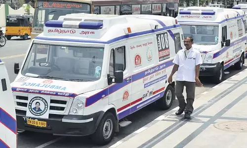 Tamil Nadu: कॉल करने वाले जल्द ही 108 एम्बुलेंस को ट्रैक कर सकेंगे Tamil Nadu: कॉल करने वाले जल्द ही 108 एम्बुलेंस को ट्रैक कर सकेंगे