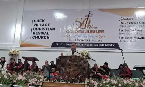 Nagaland : क्रिश्चियन रिवाइवल चर्च फेक की स्वर्ण जयंती का समापन Nagaland : क्रिश्चियन रिवाइवल चर्च फेक की स्वर्ण जयंती का समापन