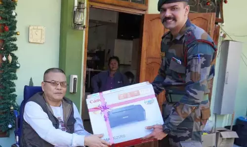 Mizoram : असम राइफल्स ने कंप्यूटर और प्रिंटर दान किया
