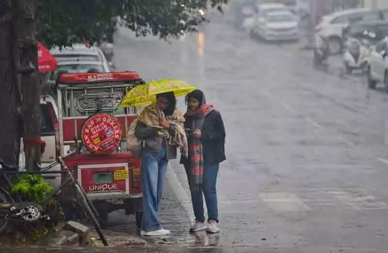 Ludhiana: सर्द सुबह, बारिश ने शहरवासियों का स्वागत किया