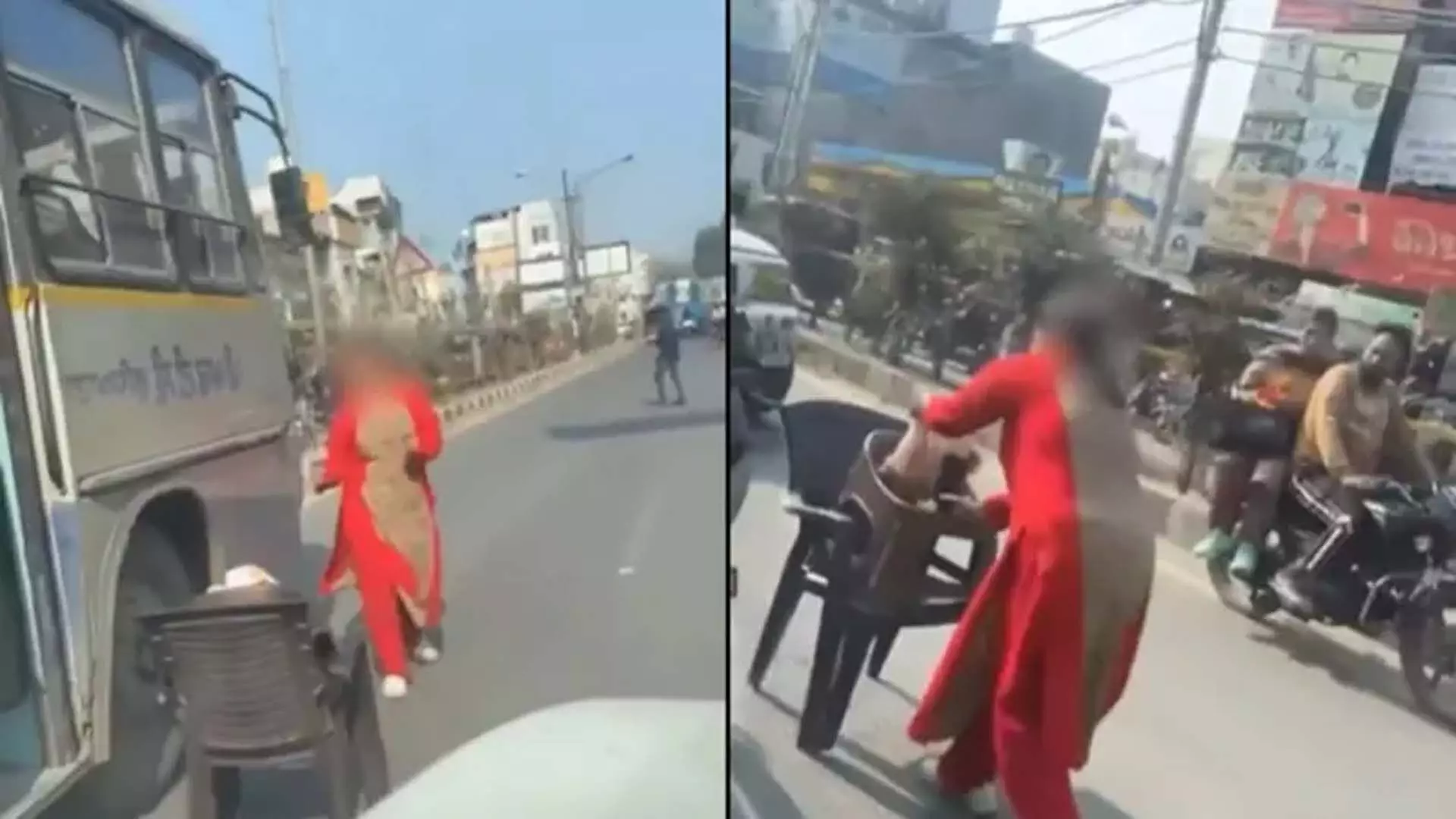 Punjab: बीच सड़क पर महिला के इंस्टा रील शूट से हड़कंप, देखें VIDEO...