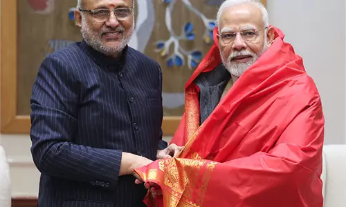 राज्यपाल राधाकृष्णन ने PM Modi से मुलाकात की राज्यपाल राधाकृष्णन ने PM Modi से मुलाकात की