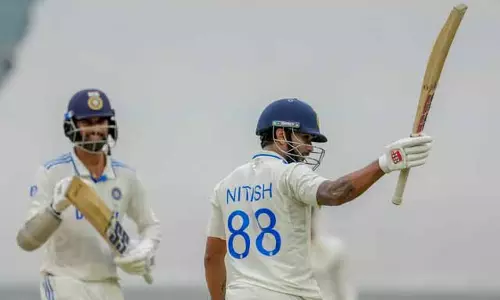 रेड्डी और वाशिंगटन ने चाय तक भारत का स्कोर 7 विकेट पर 326 रन तक पहुंचाया
