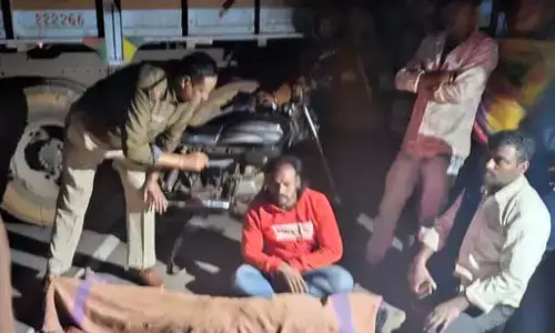 जगदलपुर में ट्रक ने बाइक सवार को कुचला, एक की मौत