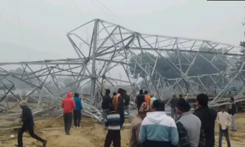 जब टावर गिरने से मची चीख पुकार, कितना भयानक था मंजर, देखिए...