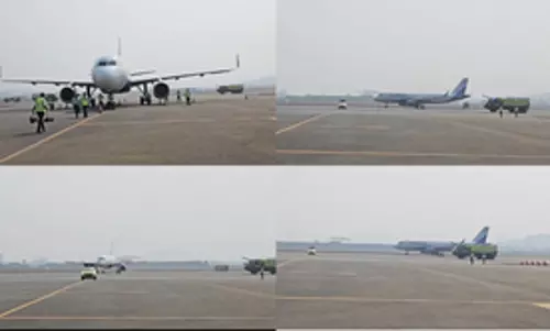 नवी मुंबई अंतर्राष्ट्रीय एयरपोर्ट पर सफलतापूर्वक पूरा हुआ पहला फ्लाइट वैलिडेशन टेस्ट नवी मुंबई अंतर्राष्ट्रीय एयरपोर्ट पर सफलतापूर्वक पूरा हुआ पहला फ्लाइट वैलिडेशन टेस्ट