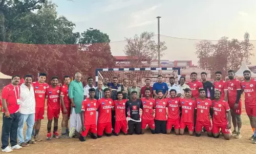 Kerala 53वीं सीनियर राष्ट्रीय पुरुष हैंडबॉल चैंपियनशिप के फाइनल में पहुंचा Kerala 53वीं सीनियर राष्ट्रीय पुरुष हैंडबॉल चैंपियनशिप के फाइनल में पहुंचा