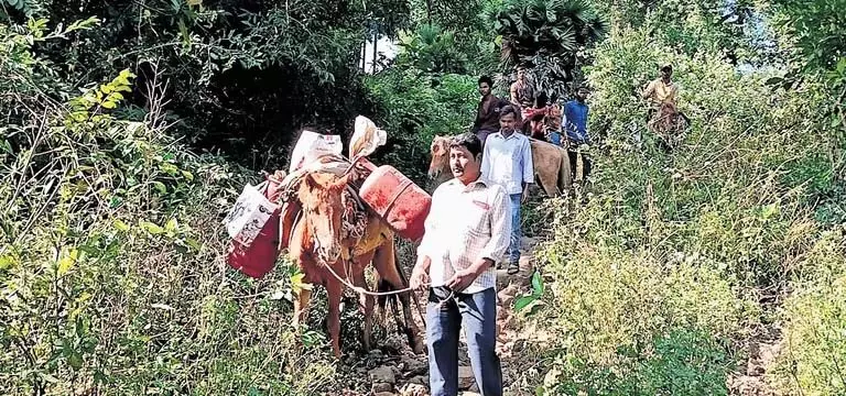 AP: सड़क परियोजना के लिए आदिवासियों ने किया ‘घोड़े पर सवार होकर विरोध प्रदर्शन’