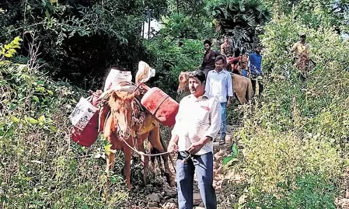 AP: सड़क परियोजना के लिए आदिवासियों ने किया ‘घोड़े पर सवार होकर विरोध प्रदर्शन’