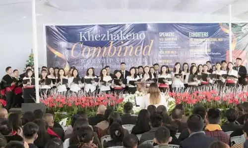 Nagaland : खेझाकेनो संयुक्त पूजा सेवा Nagaland : खेझाकेनो संयुक्त पूजा सेवा
