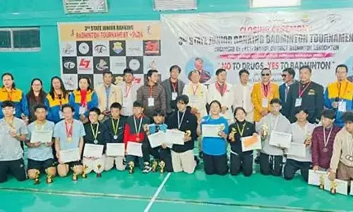 Arunachal की मां निटिंग ने हैट्रिक जीत के साथ तीसरे जूनियर स्टेट रैंकिंग बैडमिंटन टूर्नामेंट पर कब्जा किया