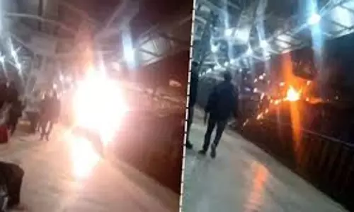 Jabalpur: मदन महल स्टेशन पर लगी आग, बाल-बाल बचे यात्री Jabalpur: मदन महल स्टेशन पर लगी आग, बाल-बाल बचे यात्री