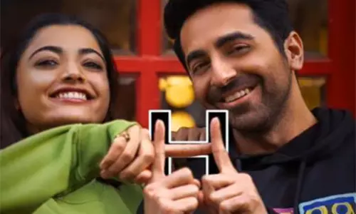 आयुष्मान खुराना, Rashmika Mandanna ने थामा के सेट से वीडियो शेयर किया
