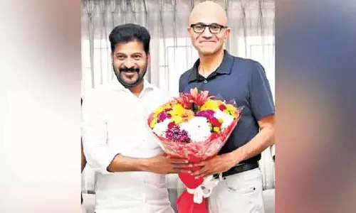 CM Revanth Reddy ने वैश्विक तकनीकी नेता के रूप में स्थापित करने के लिए माइक्रोसॉफ्ट से समर्थन मांगा