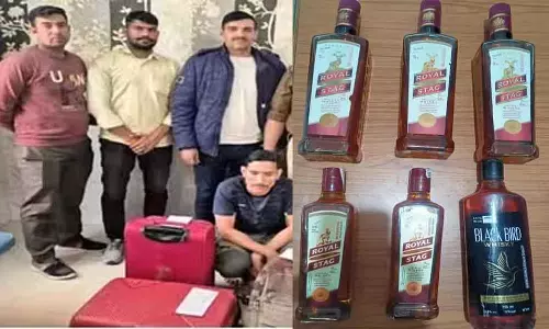 Sirohi: गुजरात ले जाई जा रही 45 हजार रुपये की अंग्रेजी शराब जब्त