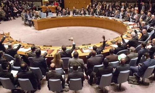 UNSC की बैठक में ईरान के खिलाफ़ आरोप-प्रत्यारोप का रहा माहौल UNSC की बैठक में ईरान के खिलाफ़ आरोप-प्रत्यारोप का रहा माहौल