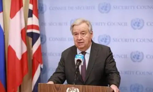 UN chief ने नए साल के संदेश में 2025 को नई शुरुआत बनाने का आह्वान किया UN chief ने नए साल के संदेश में 2025 को नई शुरुआत बनाने का आह्वान किया