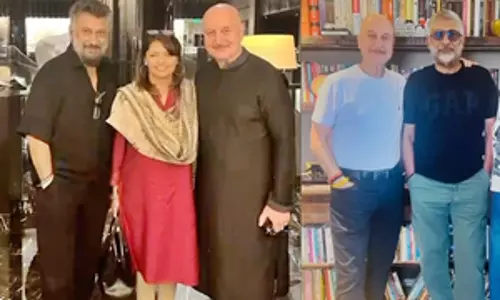 विवेक अग्निहोत्री ने Anupam Kher के साथ तस्वीरें साझा की