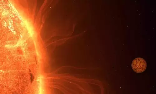संभावित रूप से रहने योग्य ग्रह TRAPPIST-1बी का वायुमंडल कार्बन डाइऑक्साइड से समृद्ध संभावित रूप से रहने योग्य ग्रह TRAPPIST-1बी का वायुमंडल कार्बन डाइऑक्साइड से समृद्ध