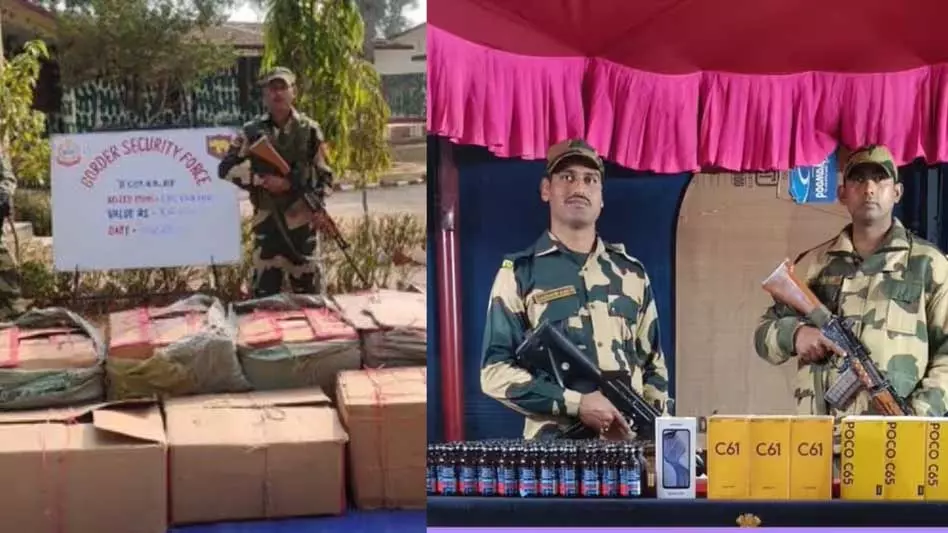 Tripura : बीएसएफ ने भारत-बांग्लादेश सीमा पर तस्करी के दो प्रयास विफल किए Tripura : बीएसएफ ने भारत-बांग्लादेश सीमा पर तस्करी के दो प्रयास विफल किए
