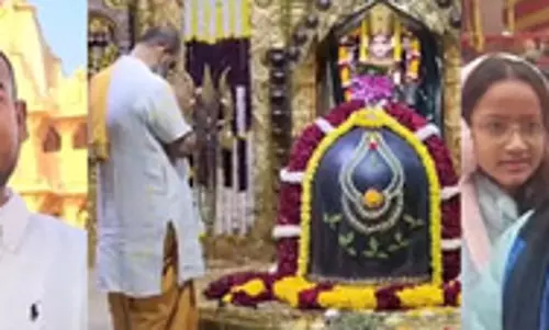 नए साल के पहले दिन सोमनाथ महादेव, महावीर और वैष्णो देवी मंदिर में श्रद्धालुओं का सैलाब