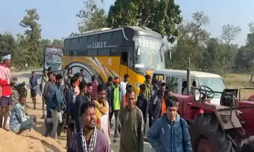 सुकमा में किसानों ने किया नेशनल हाईवे में चक्का जाम