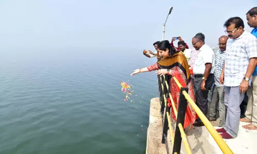 Telangana: रबी सीजन के लिए लोअर मनेयर बांध से पानी छोड़ा गया