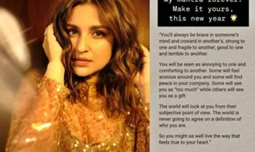 Parineeti Chopra ने 2025 के लिए अपना मंत्र साझा किया