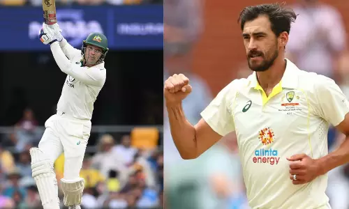एलेक्स कैरी ने SCG Test से पहले मिशेल स्टार्क की चोट पर अपडेट दिया एलेक्स कैरी ने SCG Test से पहले मिशेल स्टार्क की चोट पर अपडेट दिया